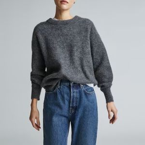 Everlane alpaca pullover sized medium, charcoal grey.